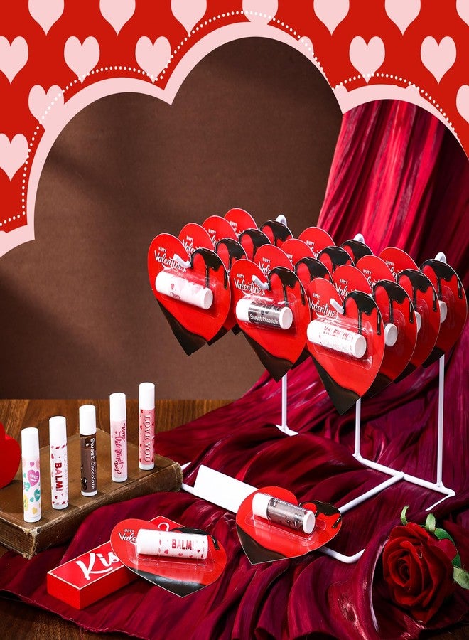 Siifert 30 Pack Valentine's Day Lip Balms Gifts Bulk Chocolate Flavor Lip Balms Party Favors Galentines Day Gifts Party Basket Stuffers for Women Coworker Staff Teacher Nurse (Lovely Hearts) - Image 2